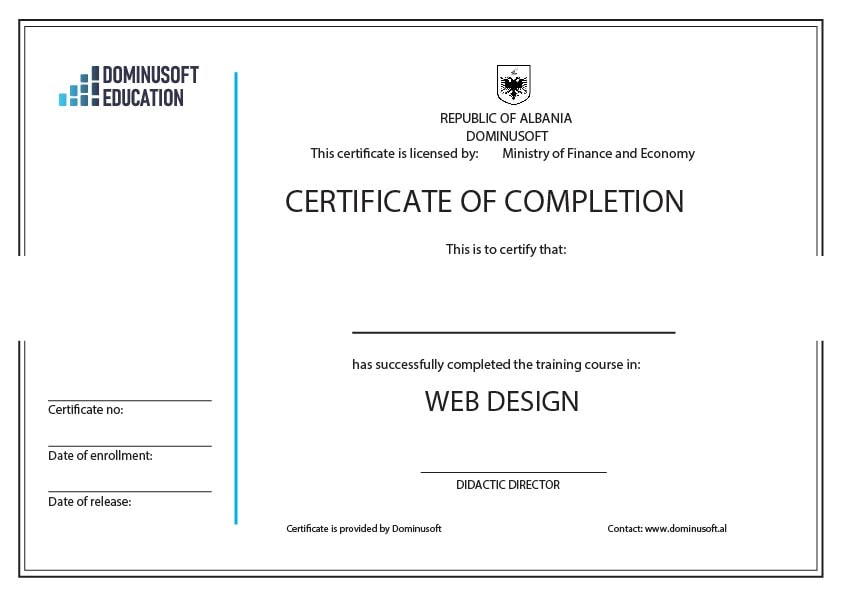 Çertifikata-Web Design